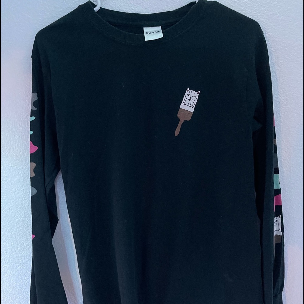 Bob Ross Rip N Dip Long Sleeve Tee Shirt
